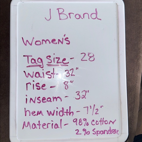 J Brand Women’s Dark Wash Straight Leg Jeans Size 28 Stretch Premium Denim - Picture 11 of 11